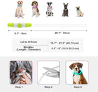 Light Up Dog Collars, USB Rechargeable Dlitk LED Dog Collar 1 Count, TPU Cuttable Size Glow Collar for Dogs, Dog Collar Light, Please Do Not Use Fast Charging (Cyan)