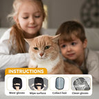 3 Packs Pet Hair Removal Glove,Pet Hair Remover for Cat & Dog,New Upgraded Electrostatic Gloves Pet Hair,Reusable Electro Static Pet Hair Remover Electrostatic Gloves for Furniture,Couch (3 Packs)