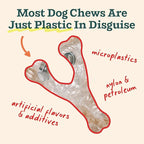 WOOF HonestChew Dog Toy Infinity - Durable, Long Lasting Dog Chews - Made with Natural, Plant-Based Ingredients - Splinter-Resistant - Safer Than Dog Bones - Small