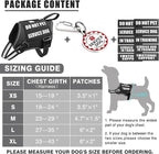Service Dog Vest Harness+ID Tag+10 Patches,Metal Serivce Dog Tag&Reflective Emotional Support Dog Vest with Handle for Medium Dogs,Easy Put On/Off for Training/Walking/Everyday Black M