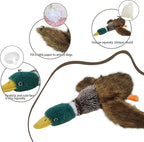 Dog Toys Interactive Mallard Duck Toy Puzzle and Squeaky Toy for Small Medium and Large Dogs Duck Toys, Stuffed Toy for Dog, Plush Toys for Dogs