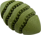 Max Fusion Made with Nike Grind, Arlee Spiro Football Dog Toy for All Dogs, Durable & Natural Rubber Chew Toy for Play, Fetch & Chewing, Medium, Green, 1 Count