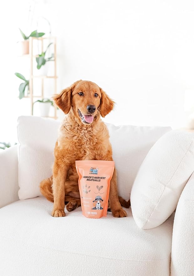 Freeze-Dried Dog Treats – Harvest Meatballs – Ground Beef, Turkey, Pumpkin, Sweet Potato & Cinnamon – Natural Treats for Small, Medium & Large Dogs – No Preservatives – 7 oz Bag