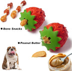 MewaJump Dog Puzzle Toys Rubber Chew Toys,Treat Food Dispensing Toy for Teeth Cleaning Dog Ball Toy Interactive Enrichment Toys for Puppy, Small, Medium, Large Breeds