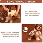 Dog Lift Harness Dog Carrier VES Harness Adjustable Leash with Small Puppy Treat Bag,Fits Most Cars,S，4-8 LBS