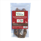 Nature's Logic Beef Lung Dog & Cat Treats - 100% Natural - Single-Ingredient High Protein - No Additives - Dental Care Treat for Dogs & Cats - Grain-Free - Beef Lung Treat, 3.5oz