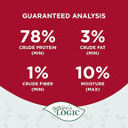 Nature's Logic Beef Lung Dog & Cat Treats - 100% Natural - Single-Ingredient High Protein - No Additives - Dental Care Treat for Dogs & Cats - Grain-Free - Beef Lung Treat, 3.5oz