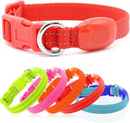 Light Up Dog Collar for Small Dogs - Rechargeable LED Cat Collar, Adjustable Reflective Puppy Collar Glowing Safety Dog Lights for Night Walking (Red)