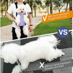 Pawaboo Pet Carrier Backpack, Adjustable Pet Front Cat Dog Carrier Backpack Travel Bag, Legs Out, Easy-Fit for Traveling Hiking Camping for Small Medium Dogs Cats Puppies, Small, Black & Purple Daisy