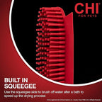 CHI for Dogs Rubber Fur Accumulator Brush - Multi-Use Dog Grooming Tool for Loose Hair and Lint - Effective Fur and Lint Remover for Furniture, Clothing, and Car Seats - Easy to Clean