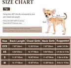 Dog Pajamas Small Sized Dog,Pajamas for Dogs, Winter Chihuahua Yorkie Teacup Cat Sweater Clothes Outfits,Soft Cold Weather Pet Coat Warm Fleece Puppy Pjs(Small, Brown)
