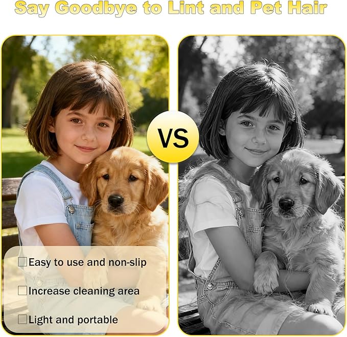 2PCS Upgraded Version Five-Finger Static pet Hair Removal Gloves, Suitable for Cats and Dogs, Reusable Hair Removal Tool, Suitable for Clothing, Sofas, Carpets, Hair Removal Gloves