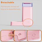 Cat Food Dispenser and Cat Water Dispenser Set with Stainless Steel Bowls Gravity Dog Feeder for Small Medium Big Cat Dog Pet Puppy Kitten, 1 Gallon x 2