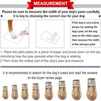 QUMY Dog Shoes for Large Dogs, Medium Dog Boots & Paw Protectors for Winter Snowy Day, Summer Hot Pavement, Waterproof in Rainy Weather, Outdoor Walking, Indoor Hardfloors Anti Slip Sole Khaki 1