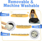 Washable Orthopedic Large Dog Bed - Removable Orthopedic Foam Dog Beds with Bolsters Waterproof Large Dogs Bed and Non-Slip Bottom Extra Large Dogs Beds Sofa