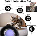 ORSDA Cat Toys for Indoor Cats, Interactive Activated Moving Ball in 7 Holes Mat, Automatic Fast Rolling Ball, Hide and Seek Toys for Adult Cats, Exercise Kicker Mouse Catching Game