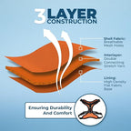 Voyager Escape-Proof Step-in Lock Cat Harness & 5ft Neoprene-Handle Leash Set All-Weather Mesh with Reflective Stitching for Small to Large Cats by Best Pet Supplies, Orange/Black Trim, S