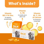 NeLM Supplements & Vitamins for Dogs - Mouth Dissolving Strips - Multivitamin, Eye, Hip & Joints, Gut, Dental Support - Pet Health Supplies - 30 Stips(Pack of 1) (30 Strips (Pack of 1), Multivitamin)