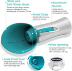 LumoLeaf Portable Dog Water Bottle 27 OZ, Stainless Steel Pet Travel Water Bottle Dispenser for Walking, Hiking and Outdoor, Portable Water Bowl for Large Dogs (Blue)