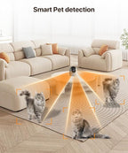 Tenda CP3 Pro 2K Indoor Security Camera with WiFi 6 & AI Baby/Pet Detection – Baby Monitor, Pet Camera for Home, One-Touch Calling, Night Vision, Military-Grade Encryption, No Subscription Needed