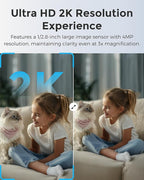 Devo Security Camera 2K |WIFI6 | Indoor |Baby Monitor & Pet Camera | 2-Way Audio, Color Night Vision, Live Stream, Motion Alerts & Notifications White,1 Cam