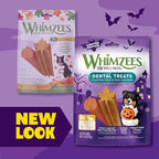 Wellness WHIMZEES Fall Dog Dental Treats, Autumn Natural Chews for Dogs, Medium Size Stick, (6 Count)