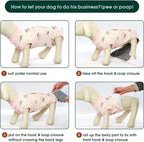 Kuoser Recovery Suit for Dogs Cats After Surgery, Professional Pet Recovery Shirt Dog Abdominal Wounds Bandages, Substitute E-Collar & Cone,Prevent Licking Dog Onesies Pet Surgery Recovery Suit