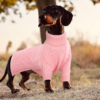 ASENKU Extra-Large Dog Sweater, Dog Sweaters for Extra Large Dogs, Pet Sweatshirt Apparel Turtleneck Pullover Winter for Doberman, Great Dane (Pink, 3XL)