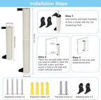 LifeIdeas Cat Scratching Post, 2PCS Cage Wall Mounted Cat Scratching Post 15.7 x 3.1 inches Sisal Rope Cat Scratcher Posts Kitten Wall Shelves Climbing Furniture Cat Furniture Protector