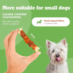 MON2SUN Double Flavor Dog Treats, 4 Inch Chicken and Duck Wrapped Calcium Bones, Rawhide Free Chews for Small Dogs, Teeth Cleaning Bones, 10.58oz (15 Count-Pack of 1)