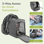 Cat Backpack Carrier for Large Cats, Expandable Cat Bubble Backpack, Dog Carriers for Small Medium Dogs, Airline Approved Pet Carrier for Travel Hiking Outdoor(Grey)