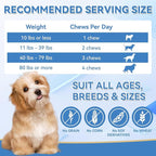 200 PCS Dog Allergy Chews, Dog Allergy Relief Chews with Probiotic Anti-Itch for Dogs - Omega 3 Fish Oil - Itching Skin Relief, Immune & Skin & Coat Support, Hot Spots, Paw Licking and Sensitivities