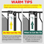 29.5"-48" Metal Baby Gate for Stairs & Doorways - Easy Install 30.5" Tall, Auto Close, Pressure Mounted, No Drilling - Stylish Safety Gate for Pets, Child Gate for Kids, Black