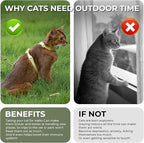 Cat Harness and Leash Set - Green Extra Lightweight Soft Kitten Harness Escape Proof, Adjustable Travel Pet Harness for Walking，Easy Control Comfortable Outdoor (Olive Green, One Size)