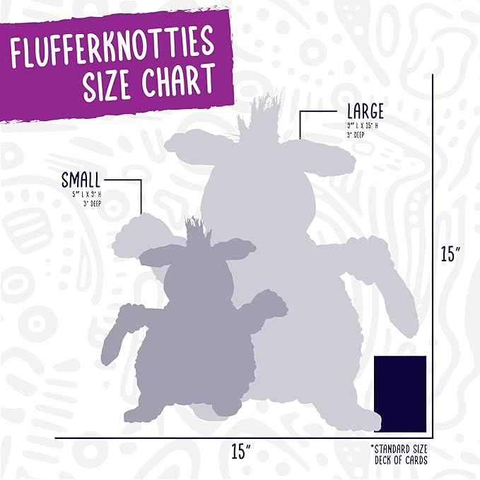 HuggleHounds Knottie Plush Dog Toy - Dog Stuffed Animal Toy, Puppy Toys, Squeaky Dog Toy for Small, Medium & Large Dogs, Durable Plush to Keep Them Busy - Ellamae Elephant, Large