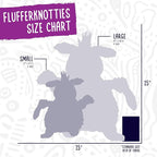 HuggleHounds Plush Dog Toy - Fuzzy Dog Toy, Soft Fleece, Interactive Durable Stuffed for Small and Large Breeds with Squeaker - Louise Lamb, Large