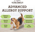 VetPro Advanced Allergy and Itch Support for Dogs - Supports Seasonal Allergies, Itchy Skin, & Immunity - Enhanced with Salmon Oil, Probiotics & Colostrum for Allergies, Immune Support, & Gut Health