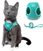 Travel Cat x Jackson Galaxy Harness and Leash Set - Adjustable Fit Mesh Cat Harness with Nylon Leash - Comfort, Escape Proof Harness for Cats, Kitten for Outdoor Walking, Hiking (Kittens Only)