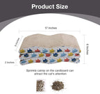 Pet Prime 3PCS Cat Scratcher Cardboard Board 3 Pack Cat Recycle Corrugated Scratching Pad Cat Scratching Lounge Sofa Bed Wave Shape Cat Scratch Pad with Catnip (3PCS)