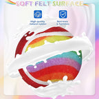 EXPAWLORER Tennis Balls for Dogs - 12 Pack 2.5¡± Squeaky Dog Tennis Balls Toys,Christmas Dog Toys Teething Chew Interactive Dog Bounce Toys for Training Exercise Playing Indoor Outdoor, Rainbow