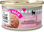 I and love and you Wet Cat Food - Savory Salmon Pâté - Salmon Recipe, Grain Free, Filler Free, 3oz Pack of 24 Cans
