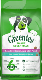Greenies Smart Essentials Sensitive Digestion & Skin Adult Dry Dog Food Real Lamb & Brown Rice Recipe, 6 lb. Bag