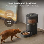 PETLIBRO Automatic Dog Feeder, 5G Wi-Fi 8L Large Dog Food Dispenser with Vacuum-Sealed Cat Feeder for Airtight Storage, Auto Pet Feeder with 187mm Large Food Tray for Medium Large Breed Dog Cat 34Cups