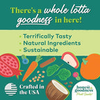 Honest to Goodness Plant Snacks Dog Treats, Dog Favorites Pack, 4 Flavors of 8oz Bags, Enriched with Omega 3s & Postbiotics