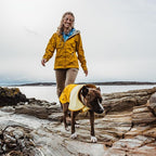 Ruffwear, Sun Shower Dog Raincoat, All-Weather Jacket, Waterproof, Windproof & Lightweight, Mineral Yellow, XX-Small