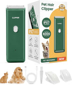 Pet Clippers for Dog Hair Grooming Low Noise, Rechargeable Cordless Cat Shaver with Ceramic Blade,Portable Pet Hair Trimmer for Matted & Long Hair