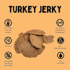 Winnie Lou Organic Jerky Dog Treats - Human Grade, Made in USA - All Natural, Healthy (Turkey Jerky)