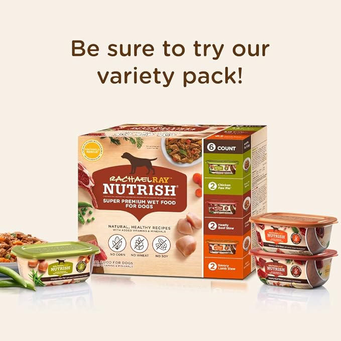 Nutrish Rachael Ray Wet Dog Food Chicken Muttballs, 8 oz. Tub, 8 Count