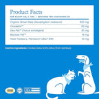 Fera Pets Cat & Dog Dental Support Powder - Supports Fresh Breath - Promotes Healthy Teeth and Gums - Targets Tartar Build-Up - Includes Kelp, Enzymes & Postbiotics - 60 Scoops