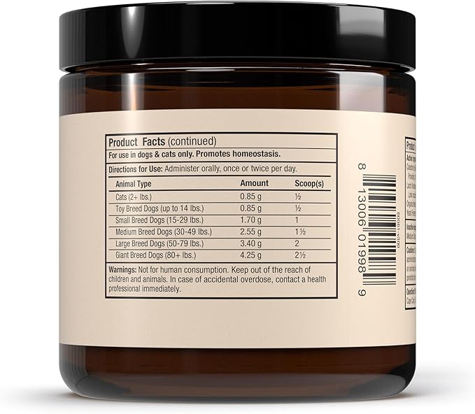 Bark & Whiskers Immune Support, 3.5 Oz. (102 g), 60 Scoops, Supports Liver & Digestive Health, Veterinarian Formulated, Non-GMO, Dr. Mercola